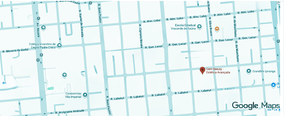 Localização Gem Beauty - Rua Lord Cochrane 616, Ipiranga